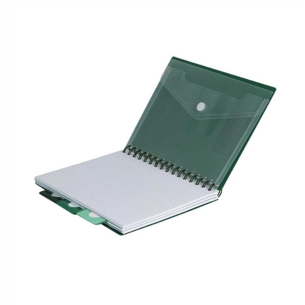 Sąsiuvinis su spirale A5 su skirtukais 200 lapų langeliais žalias CoolPack 94061CP - Image 2