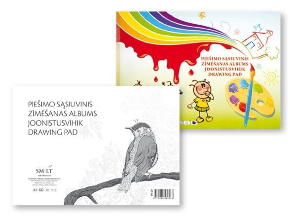 Piešimo sąsiuvinis A4 20 lapų 120g  PS-20