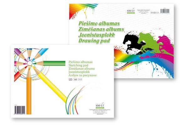 Piešimo albumas A4 48 lapai 120g  PA-48