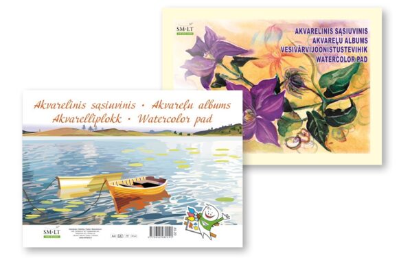 Akvarelinis sąsiuvinis Gold A4 10 lapų 200g  AS-10