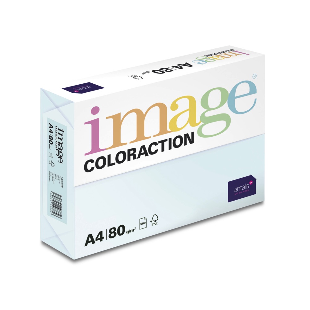 Spalvotas biuro popierius Image Coloraction Lagoon A4 80g 500l. 1619111