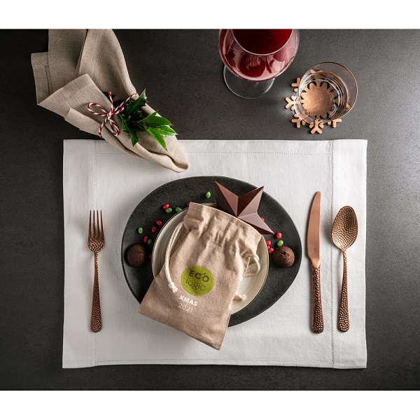 Maišelis dovanoms medžiaginis užrišamas "Gibraltar" juodas HD 92076-103 - Image 2