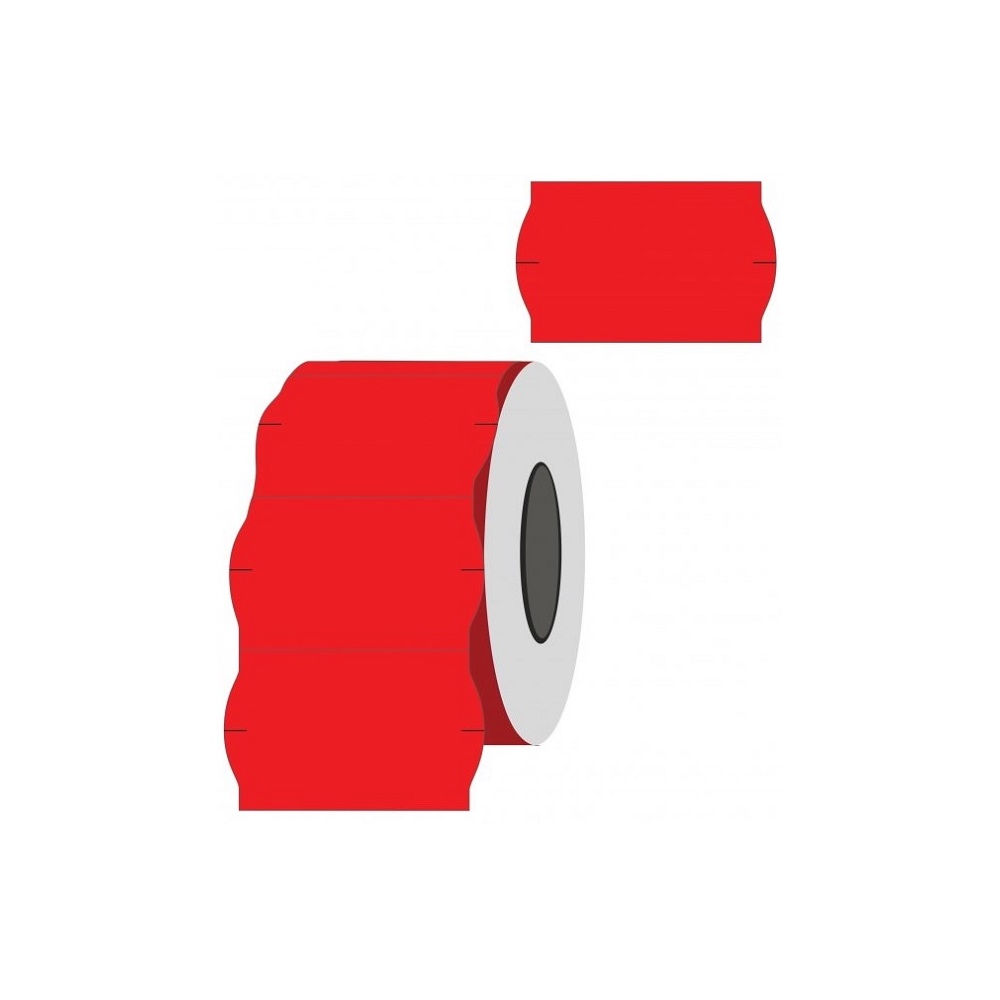 Lipnios kainų etiketės 26 x 16 mm spalvotos banguotos - Image 6