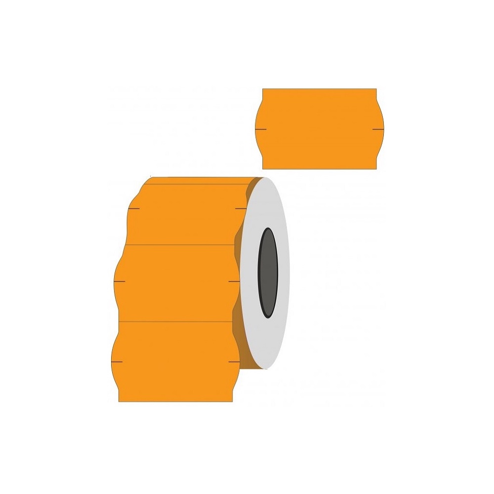 Lipnios kainų etiketės 26 x 16 mm spalvotos banguotos - Image 3