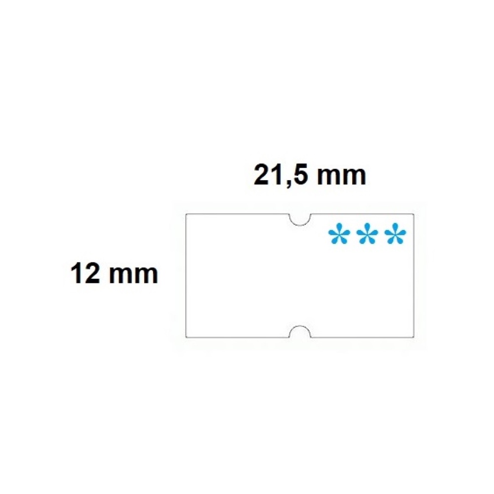 Lipnios kainų etiketės 21.5 x 12 mm baltos šaldytiems produktams - Image 2