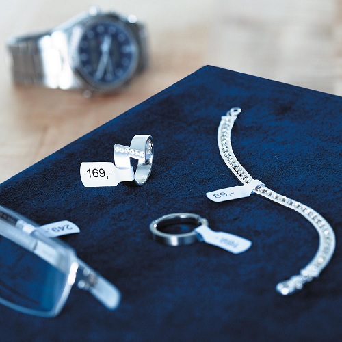 Lipnios etiketės juvelyriniams dirbiniams A4/49 x 10 mm 1 lapas baltos Herma 5116 - Image 2