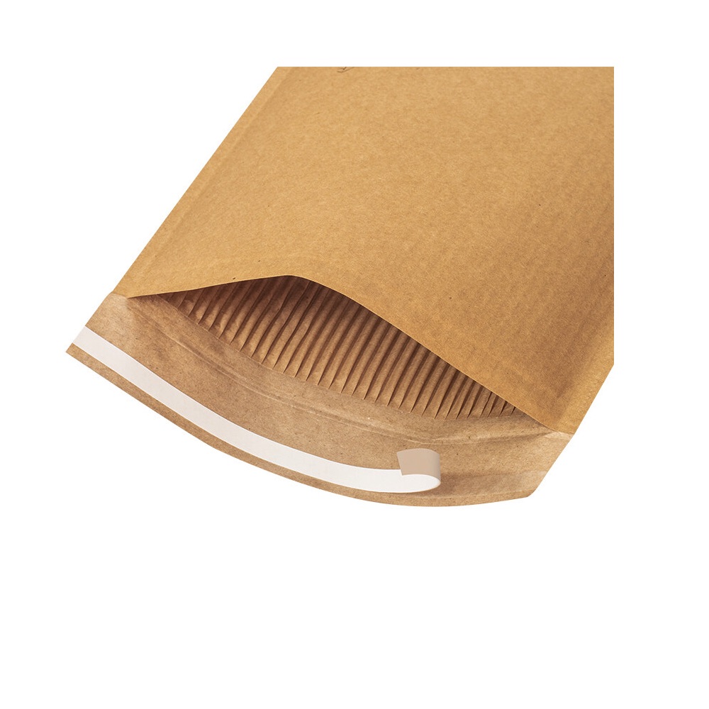 Gofruoto popieriaus vokas H/5 270x360mm rudas WELF5B