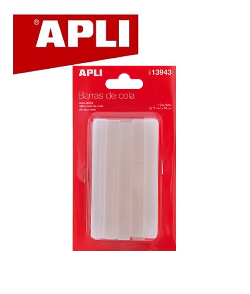 Karštų klijų lazdelės 11mm x 10cm 10vnt. Apli 13943