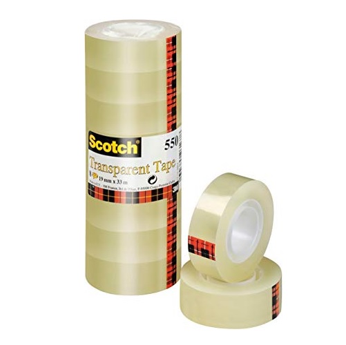 Lipni juostelė 19 mm x 33 m skaidri Scotch 550