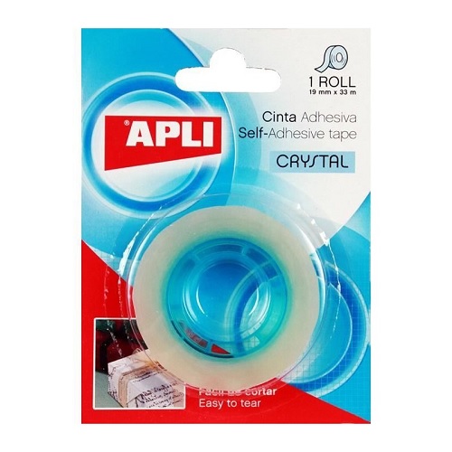 Lipni juostelė 19 mm x 33 m skaidri Apli 11167