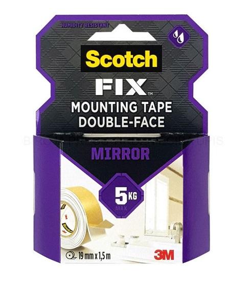 Lipni dvipusė montavimo juosta 19mm x 1.5m Scotch 4496W-1915-P