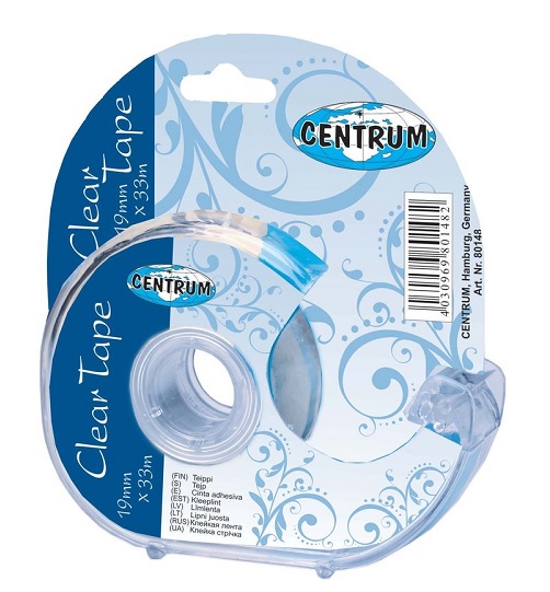 Lipni juostelė 19 mm x 33 m su laikikliu Centrum 80148 - Image 2