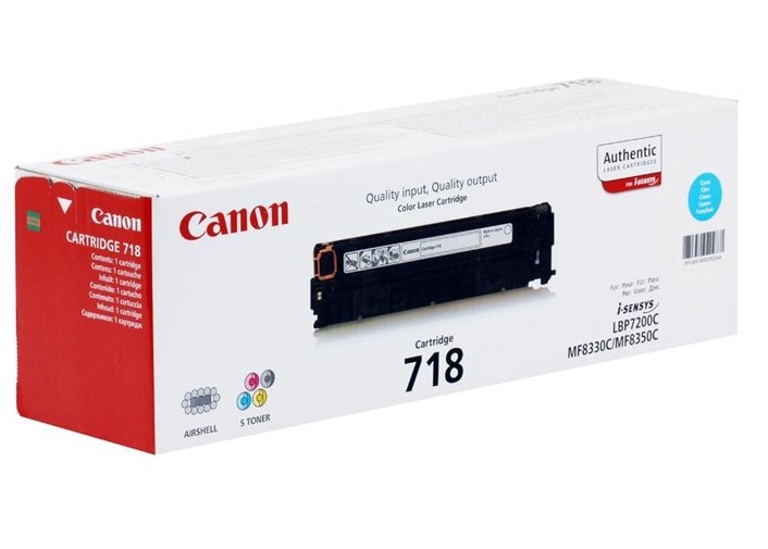 Kasetės lazeriniam spausdintuvui Canon 718C mėlyna pildymas