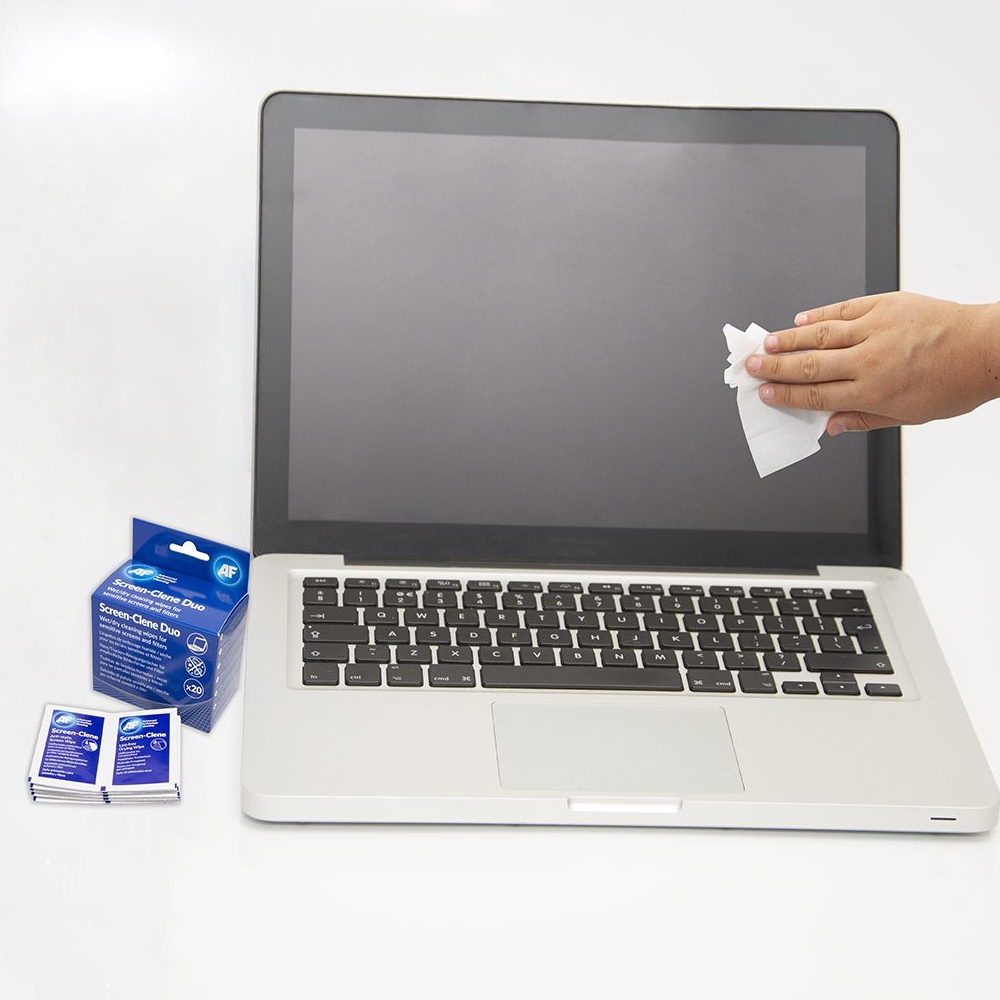 Drėgnos ir sausos servetėlės TFT/LCD ekranams 20 vnt. AF SCR020 - Image 2