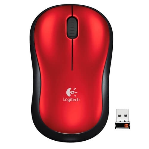 Pelė kompiuteriui bevielė M185 raudona Logitech 910-002240