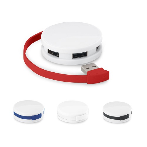 Šakotuvas 4 jungčių USB 2.0 "Gardner" baltas/mėlynas HD 97357-114 - Image 2
