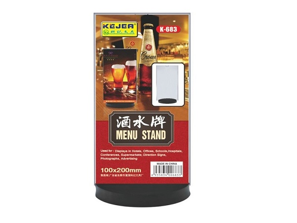 Informacinis meniu stovas 100 x 200 mm "T" formos K - 683
