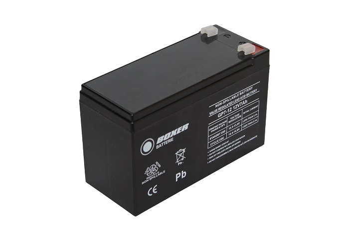 Akumuliatorius industrinis 12V 7 Ah VRLA AGM Boxer