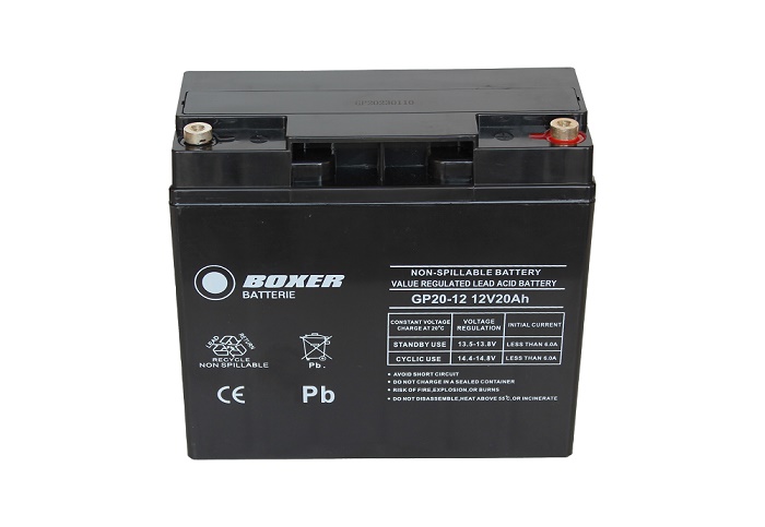 Akumuliatorius industrinis 12V 20 Ah VRLA AGM Boxer