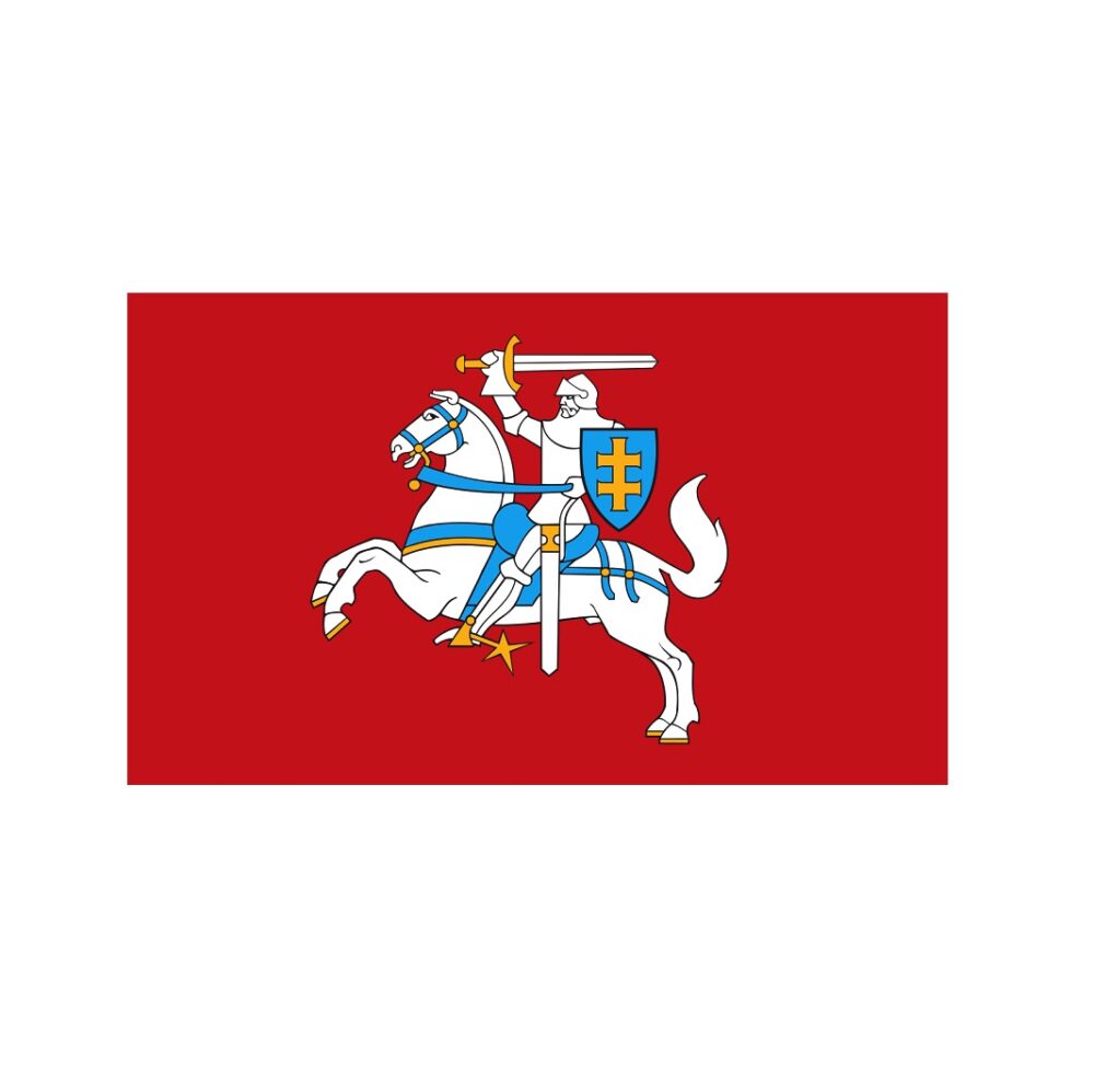 Lietuvos istorinė vėliava su karabinais 100 x 170 cm
