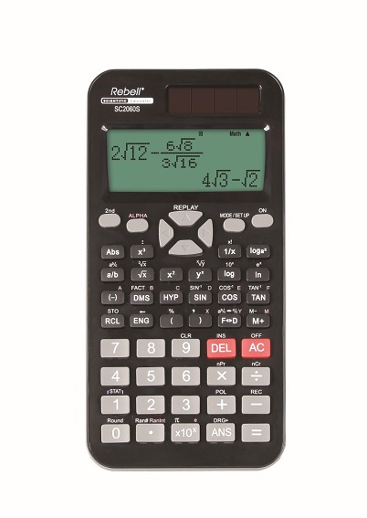Skaičiuotuvas su 252 funkcijomis SC2060SBX Rebell