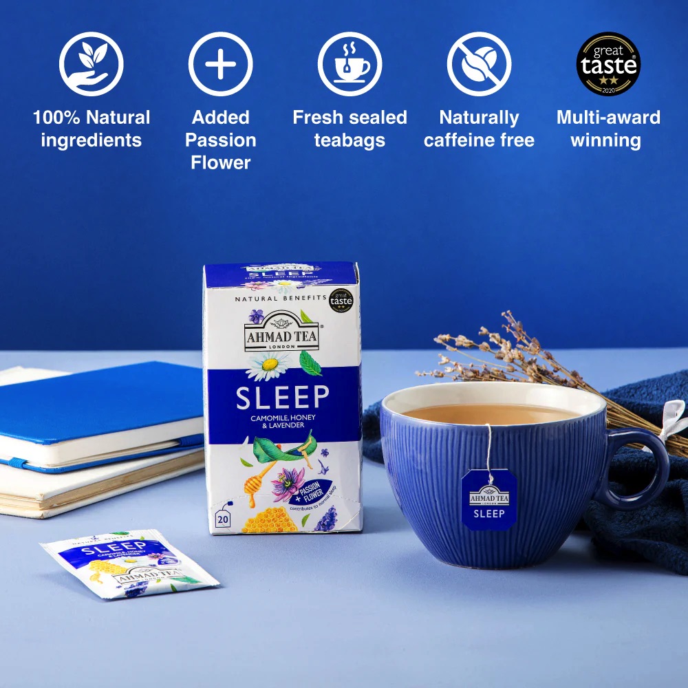 Žolelių ir vaisių arbatų rinkinys "Sleep Infusion" 20 vnt. Ahmad Tea 2038 - Image 2