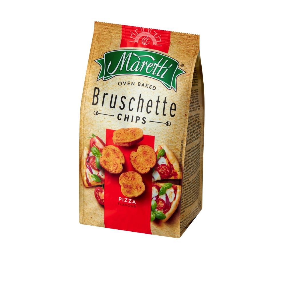 Duonos traškučiai "Bruschette" picos skonio 70g Maretti