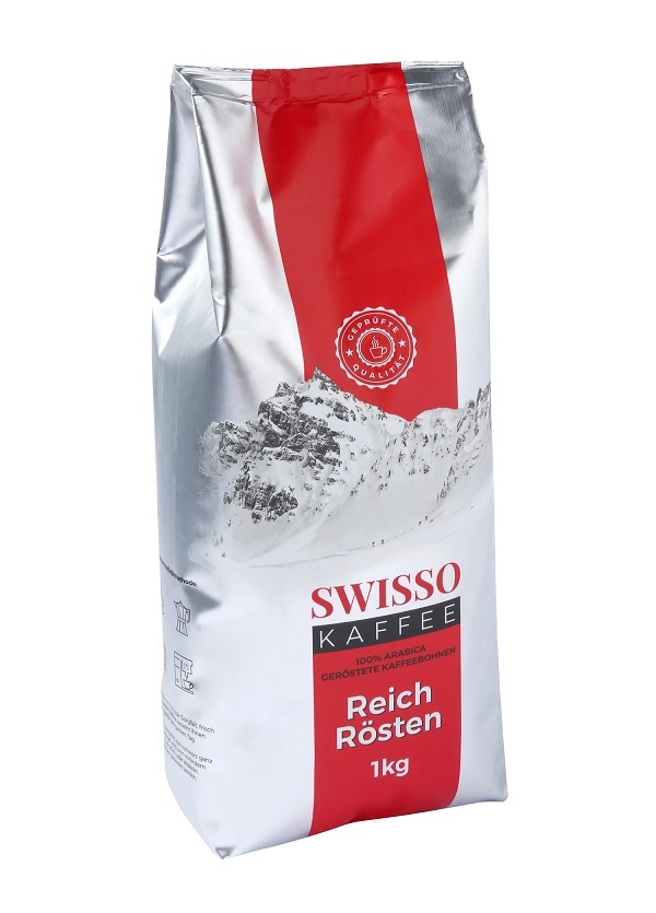 Kavos pupelės Reich Rosten 1000g Swisso Kaffee 23000