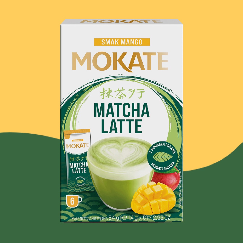 Žalios arbatos gėrimas Matcha Latte mangų skonio 6 vnt. Mokate - Image 2