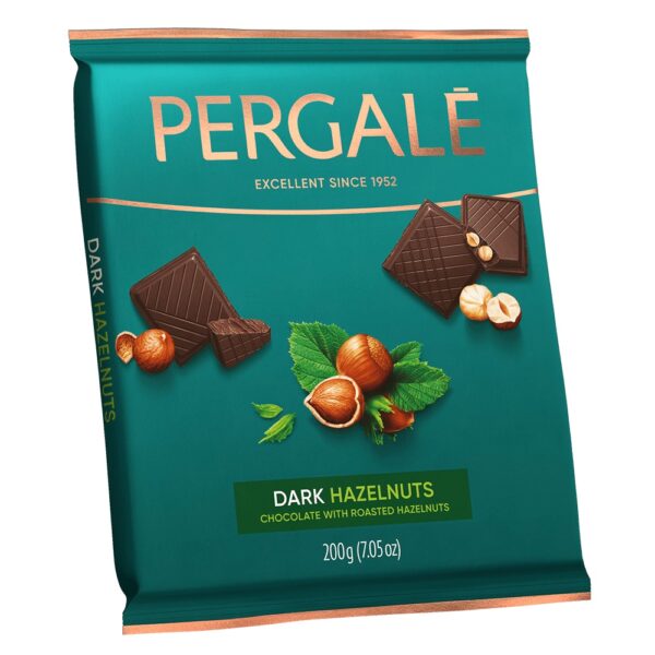 Juodasis šokoladas "Hazelnuts" 200g Pergalė