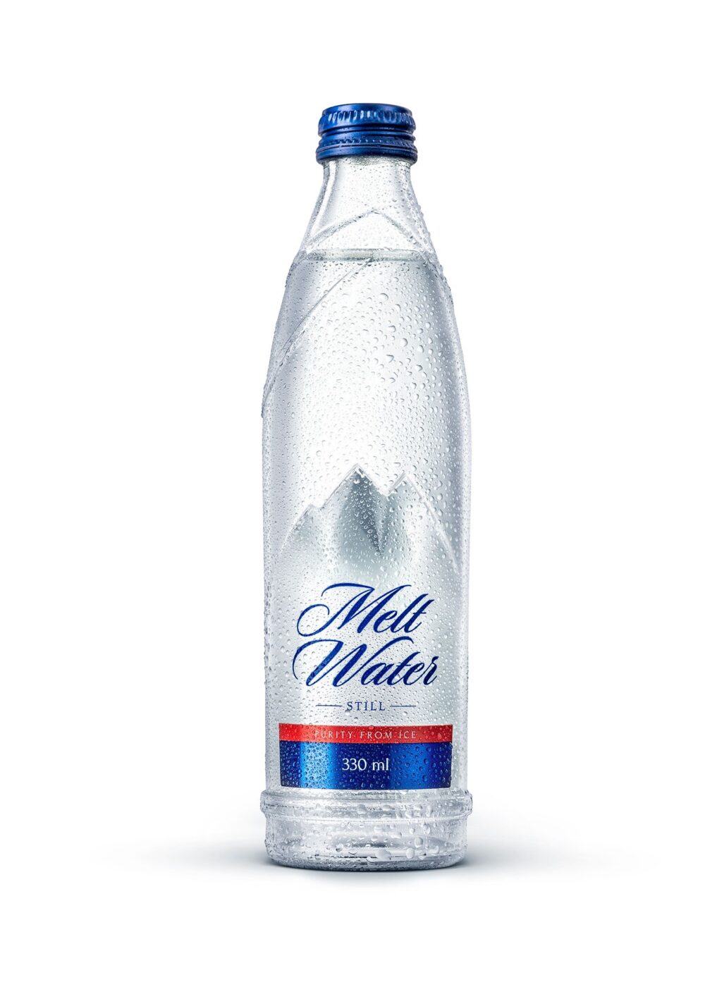 Natūralus vanduo "Melt Water" 330 ml negazuotas stikliniame butelyje