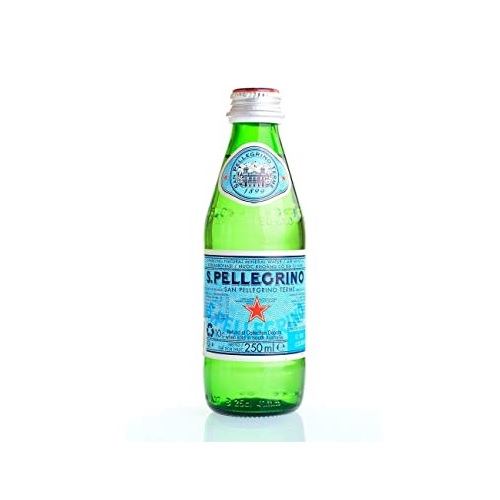 Gazuotas mineralinis vanduo 250 ml stikliniame butelyje San Pellegrino