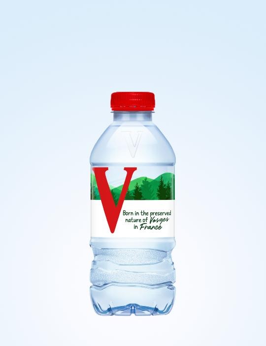 Natūralus mineralinis vanduo 330 ml plastikiniame butelyje Vittel