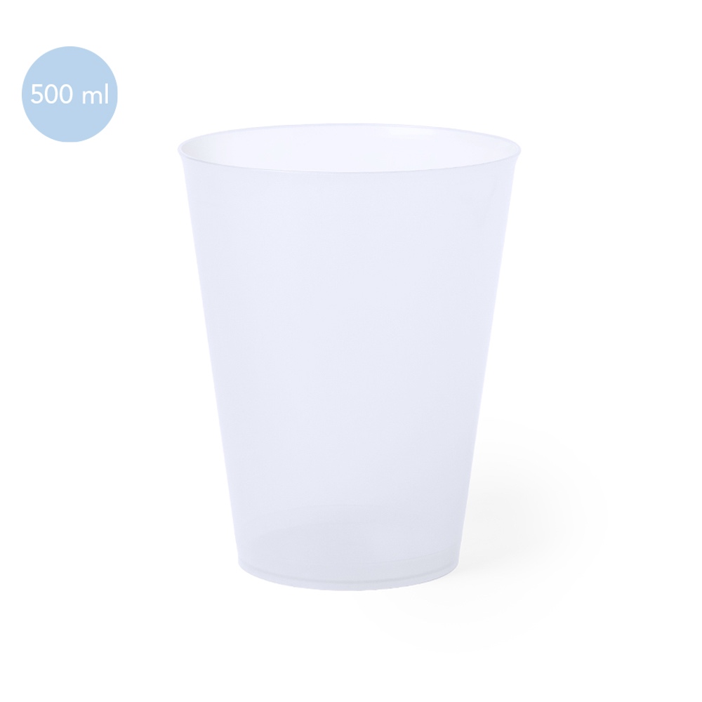 Plastikinė stiklinė 500ml "Ginbert" skaidri MKTO 2494