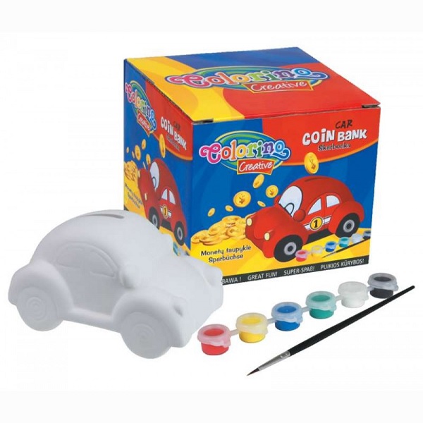 Pinigų taupyklė "Car" dažoma Colorino 31967PTR