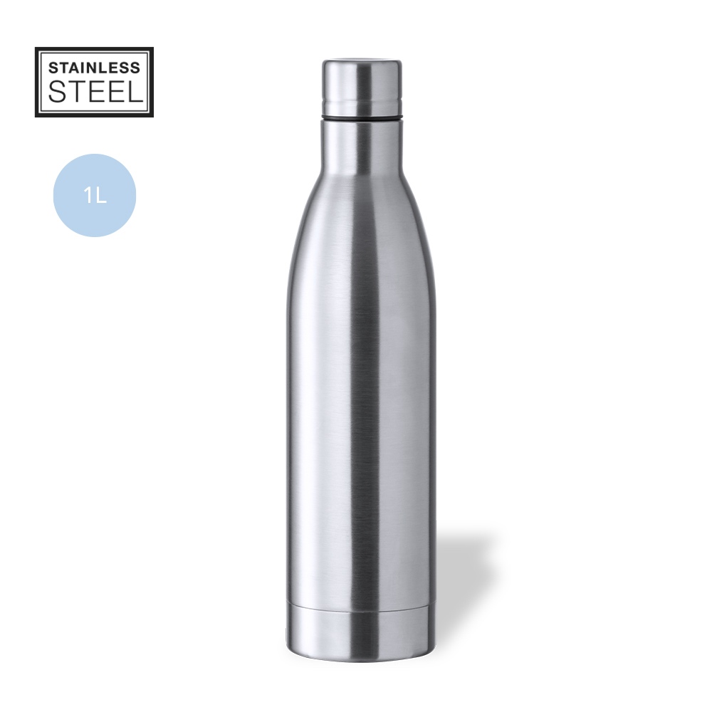 Gertuvė nerūdijančio plieno 1000ml "Pounder" sidabro sp. MKTO 1784