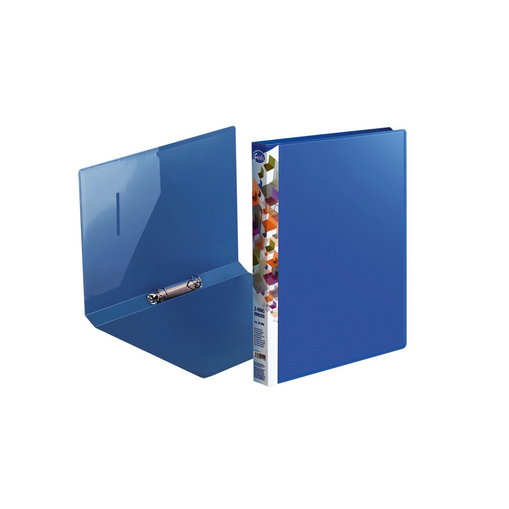 Plastikinis segtuvas su 2 žiedais A4 20 mm mėlynas Forofis 91111