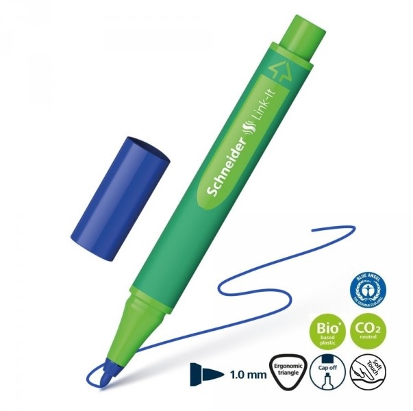 Rašiklis lineris Link-It 1.0mm mėlynas Schneider 192003