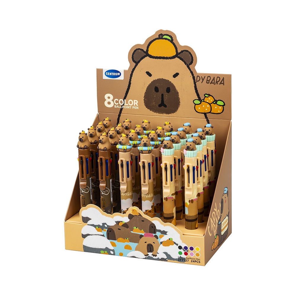 Automatinis tušinukas "Capybara 8 in 1" 0.5mm 8 spalvų Centrum 81238 - Image 2