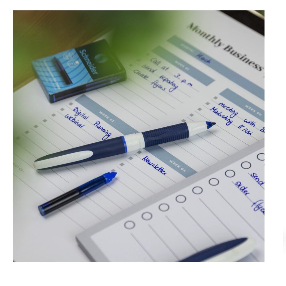 Rašiklis One Change 0.6mm mėlynas Schneider 183703 - Image 2