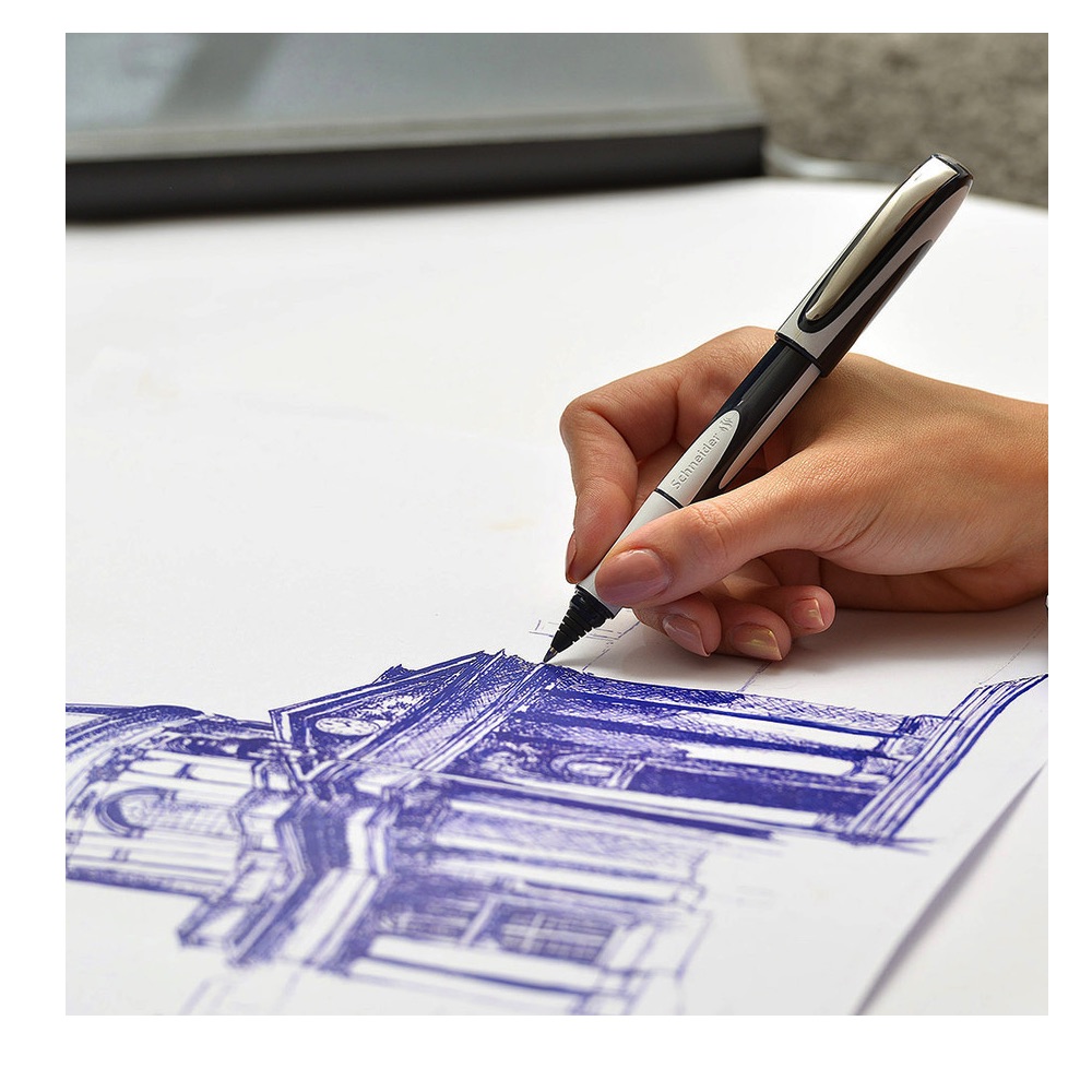 Rašiklis kapsulinis Ray tamsiai mėlynas Schneider 187803 - Image 2