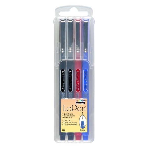 Rašiklių rinkinys "Le Pen" Basic 0.3mm 4 vnt. Marvy 4300-4C