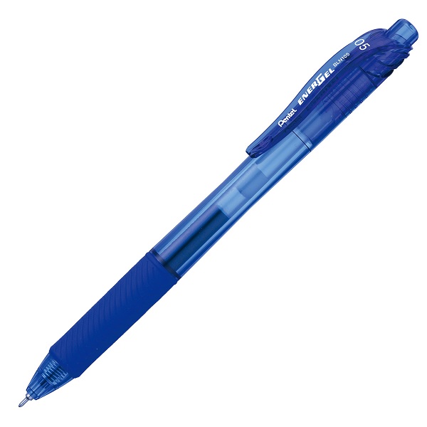 Automatinis gelio rašiklis Energel X 0.5mm mėlynas Pentel BLN105