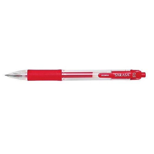 Automatinis gelio rašiklis SARASA 0.5mm raudonas Zebra