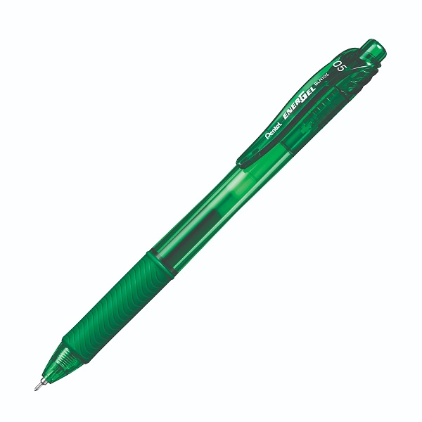 Automatinis gelio rašiklis Energel X 0.5mm žalias Pentel BLN105