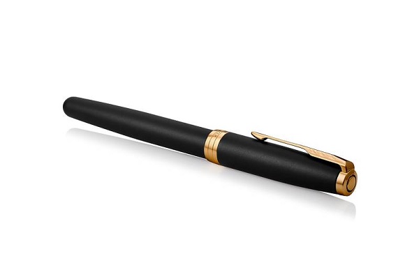Plunksnakotis Sonnet Matte Black Lacquer GT Parker 1931516 - Image 2