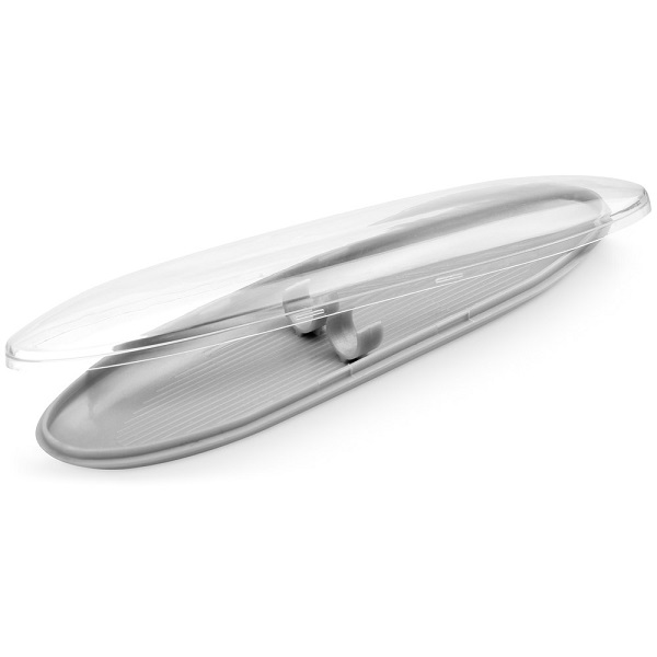 Plastikinė dėžutė 2 rašikliams "Adolia" pilka HD 13212-123