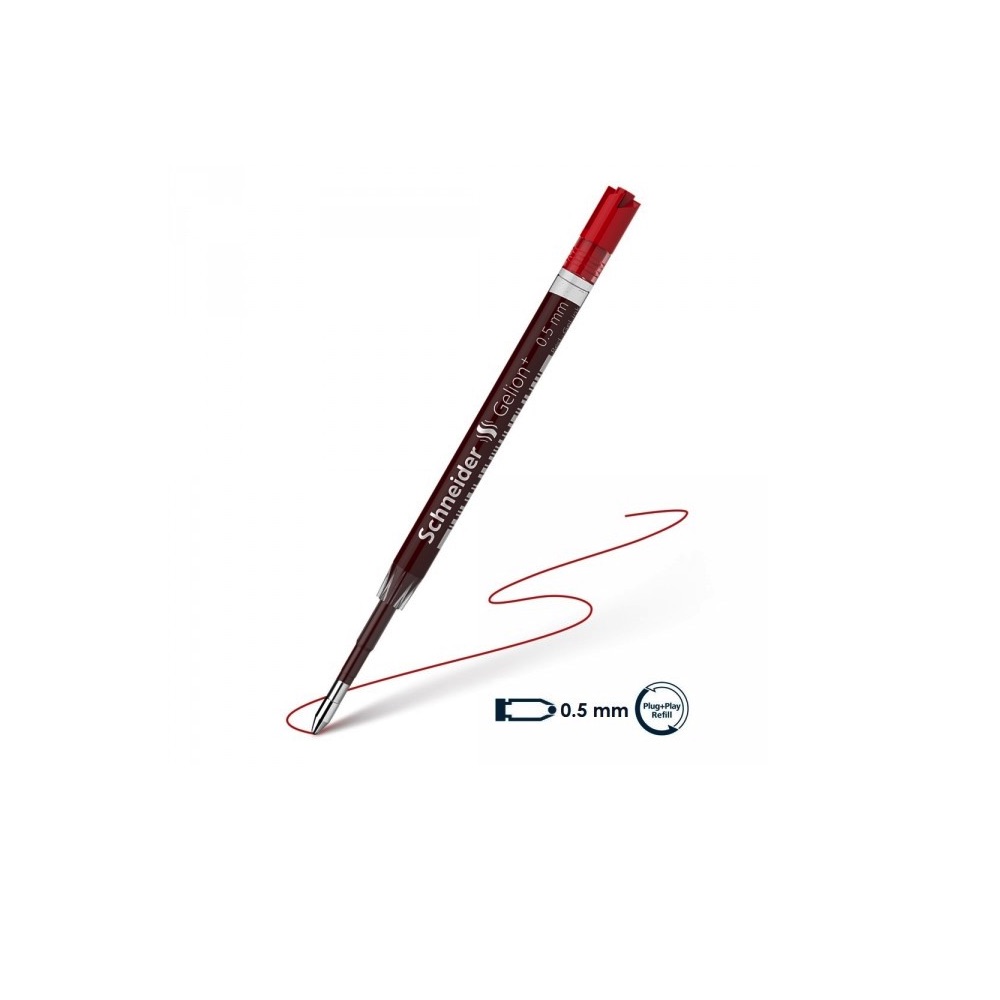 Gelio šerdelė Gelion+ 0.5mm raudona Schneider 103922