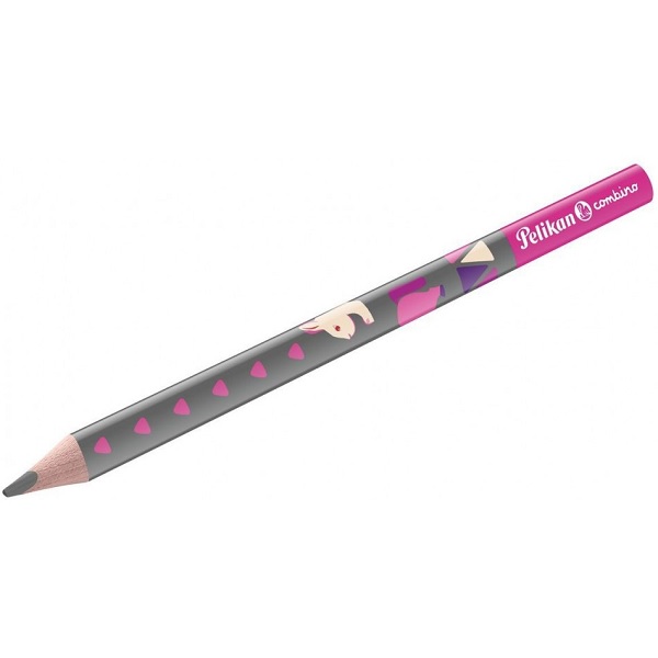 Pieštukas Combino B pilkas/rožinis Pelikan 810401