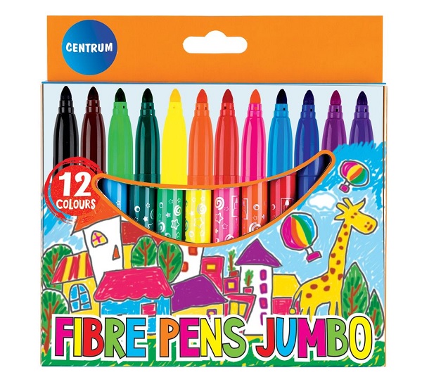 Flomasteriai "Magic Village Jumbo" 12 spalvų Centrum 80782